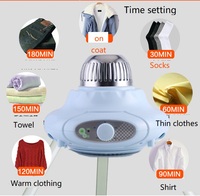 Séchoir à vêtements pliant portable 1000 W avec chauffage PTC pour la maison ou l'hôtel Boîtier en plastique certifié CE Rohs