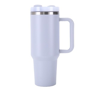 Gobelet à bière ou à <span class=keywords><strong>café</strong></span> en acier inoxydable de 40 oz avec logo personnalisé en gros, gobelet de 40 oz avec poignée 2.0 et couvercle avec paille pour fête - Product Image 5