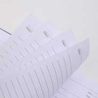 Ensemble de papeterie de bureau en stock avec carnet en cuir PU, stylo, bloc-notes et notes autocollantes