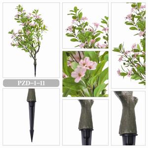 Ruopei PZD-1-11 Árbol Topiario de Hierba y Flores Realistas, Resistente a los Rayos UV, Ecológico, Arbusto Artificial con Estaca para el Suelo - Product Image 5