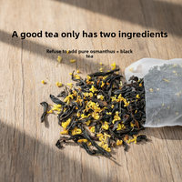 Gesunder Osmanthus-Schwarztee-Mix in Beuteln Natürliche Kräuterformel Speziell Geformte Pyramiden-Teebeutel ISO-Zertifiziert 160g Büro