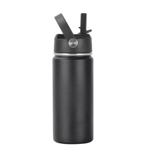 Bpa Free High Quality Custom Double Wall Insulated Vacuum Flask Powder Coated Stainless Steel Sports Water <b>Bottles</b> With Handle - Product Image 1
