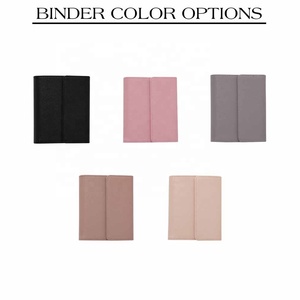 Органайзер для бюджета Hongbo Leather <span class=keywords><strong>Ring</strong></span> <span class=keywords><strong>Binder</strong></span> A7 с листами для заметок, конвертами для денег и подарочной коробкой, 45 листов в линейку - Product Image 2