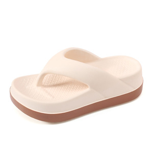 Chanclas blancas de suela gruesa EVA, sandalias antideslizantes para playa y exteriores para mujer, talla adulta 36 a 41 - Product Image 5