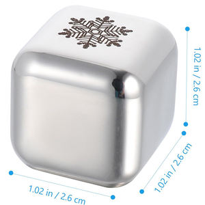 Glaçons en acier inoxydable avec logo personnalisé, glaçons en métal de qualité alimentaire 304, glaçons congelés, pierres à <span class=keywords><strong>whisky</strong></span> à la vente - Product Image 2