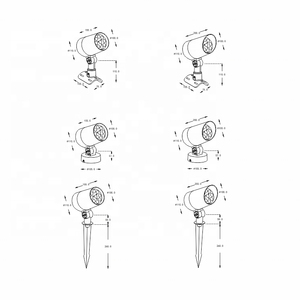 Spike Floodlight Projecteurs étanches Led Projecteur Lumière Encastrée Profonde Led Extérieur IP66 Haute Puissance 9W 12W 15W 18W 36W IP67 80 - Product Image 6