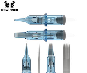 20ชิ้นเข็มสักมืออาชีพตลับเข็มสักปลายบางสำหรับ0.35เข็มสำหรับหนังศีรษะแต่งหน้าถาวร - Product Image 4