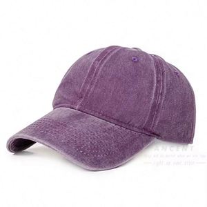 หมวกเบสบอลทรงเรโทร ปรับขนาดได้ 6 แผง ผ้าฝ้ายล้างสีเรียบ ไม่มีโครง สำหรับขายส่ง ออกแบบลายสปอร์ต เหมาะสำหรับทุกเพศ ใช้ได้ทุกฤดู - Product Image 6