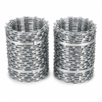 Fil barbelé concertina double bobine en acier inoxydable 304, ruban barbelé anti-escalade et anti-coupure pour clôture de sécurité