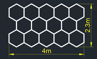 Éclairage personnalisé en nid d'abeille pour garage de lavage de voiture Lumières hexagonales à LED Lumières hexagonales pour plafond de garage avec CE et ROHS