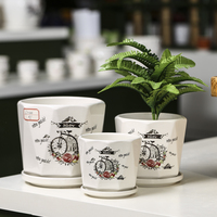 Plante d'intérieur Bonsaï Succulente, pot de fleurs en céramique pas cher, vente en gros de pots de fleurs en vrac