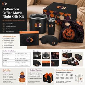 Kit Cadeau Personnalisé en Polyester avec Logo pour Halloween, Nouvel An, Soirée Cinéma au Bureau, Fête des Employés, et Rentrée Scolaire - Product Image 5