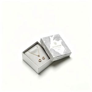 FX Custom Luxury Recyclable Rigid Paper Jewelry Gift Box Magnetic Closure Satin Lining Custom Logo Printed Storage for Small - Product Image 2