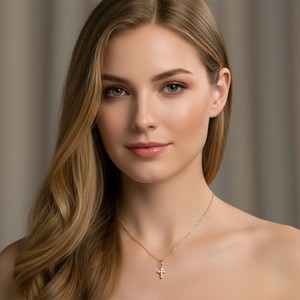 Atacado: Colar de Luxo Banhado a Ouro 18K com Pingente de Estrela-do-mar e Tartaruga em Aço Inoxidável 316 e Corrente O-<span class=keywords><strong>Ring</strong></span> - Product Image 4