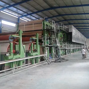 Çin üretici atık kağıt geri dönüşüm tesisi kraft kağıt yapma makinesi 1575 kraft kağıt yapma makinesi