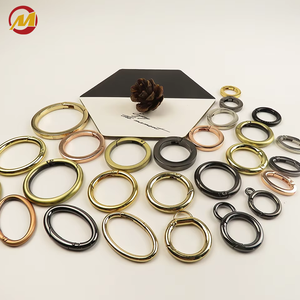Hebilla de anillo de resorte de metal de aleación de zinc y acero inoxidable, accesorios de ropa para equipo de exterior, conector de liberación rápida - Product Image 2