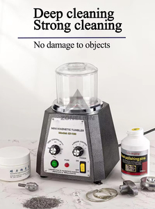 Machine de polissage de bijoux de capacité de 500g Machine de polissage de bijoux gobelet magnétique à vendre - Product Image 3