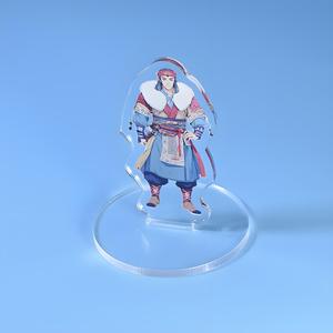 HanXin muestra gratis personalizado transparente acrílico arena movediza soporte personaje de dibujos animados Anime artesanías de plástico con personalidad