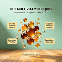 Gouttes buvables multivitaminées pour chiens et chats – Formule bien-être quotidienne avec Vitamine A et Vitamine D3 – Complément alimentaire