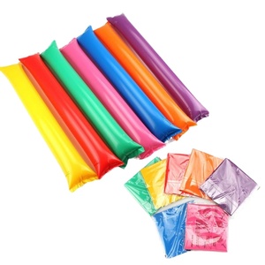 Bâton publicitaire gonflable personnalisé en forme de ballon de cheerleading, en plastique durable et portable, pour événements sportifs et utilisation par les adolescents - Product Image 1