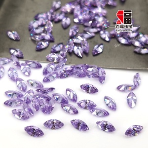 Baifu đồ trang sức lỏng đá quý hoa oải hương Marquise CZ - Product Image 1