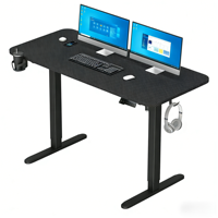 Livraison Gratuite - Bureau de Jeu Informatique Moderne en Bois, Réglable en Hauteur, Durable, 55"x24", pour Bureau à Domicile