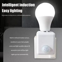 AC 110v-240V capteur de mouvement E27 LED prise de courant Led lampe Base ampoule support mural EU US UK PIR lumière humaine adaptateur convertisseur