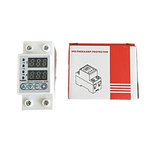 Protectores de Sobretensión y Baja Tensión con Retorno Automático, 40A 63A 220V, Protectores de Límite de Voltaje y Corriente con Pantalla Digital Dual LED - Product Image 3