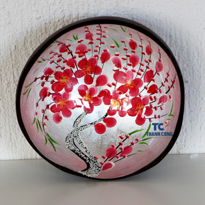 Cuencos de cáscara de coco de precio barato de origen vietnamita decoración del hogar de laca pulida para regalos y fiestas - Product Image 4