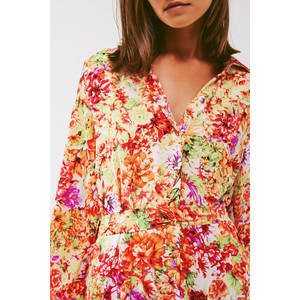 มินิเดรสแต่งระบายลายดอกไม้หลากสี - Product Image 4