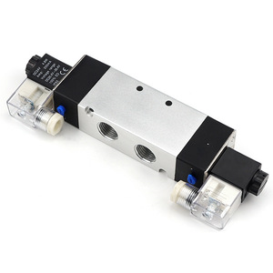 Vanne solénoïde à double bobine 4V420-06, 2 positions, 5 voies, port 1/2 pouce, DC12V DC24V AC110V AC220V, vanne de régulation de gaz - Product Image 4