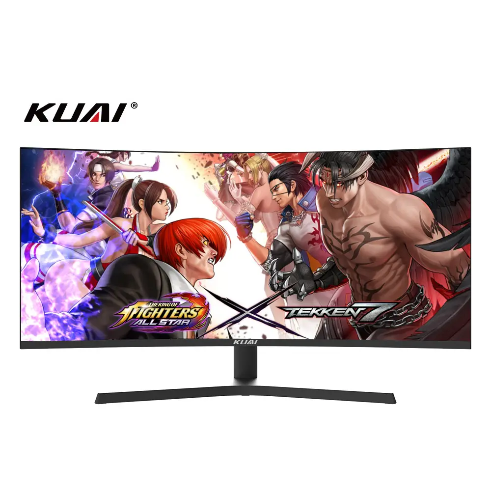 משחקי צג 240Hz 4k מעוקל משטח מחשב שולחני צג מסך 165hz קצב רענון מעוקל צג 34 אינץ משחקים