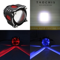 Yuzhtaobis — lumière frontale de voiture, lentille de faisceau haut simple avec yeux du diable, lentille de projecteur LED H4 H7 3.0 9005 9006, 12v