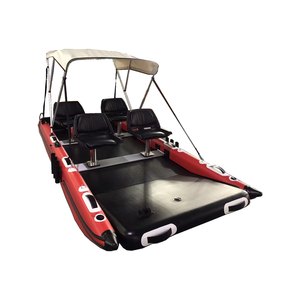 グラスファイバーPVCインフレータブルカタマラン回転シートキャノピーパッケージスポーツ釣り水ヨット船外機付き - Product Image 2