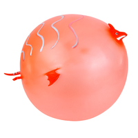 Jouets pour enfants, ballon de gelée en forme d'animal gonflable, 4 pouces, avec paille