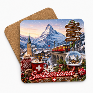 Magneti da Frigorifero delle Alpi Svizzere in Vendita, Set di Souvenir in Lega di Zinco con Montagne e Cultura Svizzera - Product Image 6