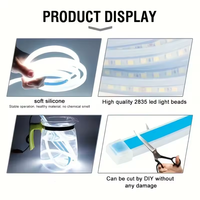 Barra de Luz LED Dinámica Universal de 12V para Capó de Coche, Luz Decorativa para Capó de Motor, Barra de Luz Diurna para Automóvil