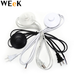1.8m Ligne Câble 317 Gradateur Cordon D'alimentation Bouton Interrupteur Prise US Fil <span class=keywords><strong>Pour</strong></span> Lampadaire - Product Image 2