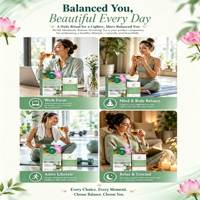 Thé minceur WinsTown PCOS pour l'équilibre métabolique, 20 sachets pratiques, mélange d'herbes naturelles, cannelle, feuille de lotus séchée