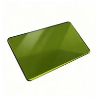 Plaque de protection laser 5 mm la plus vendue, vert herbe, en polycarbonate, pour le filtrage des longueurs d'onde de 190 à 400 nm