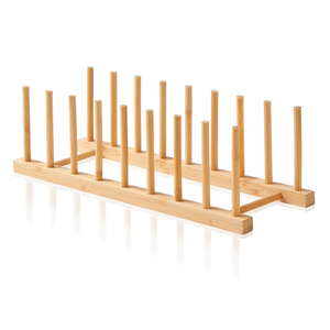 Organizador de Bambú para Platos y Tapas de Olla, Soporte para Tablas de Cortar, para Gabinete, de Fábrica ZB BSCI - Product Image 1