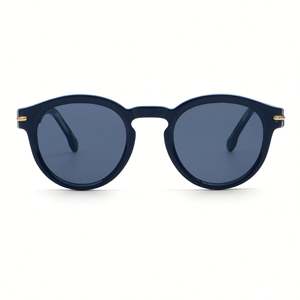 Lunettes de soleil rondes tendance 2025 avec rivets léopard, protection UV400, monture TR90, personnalisables avec logo, pour hommes et femmes - Product Image 3