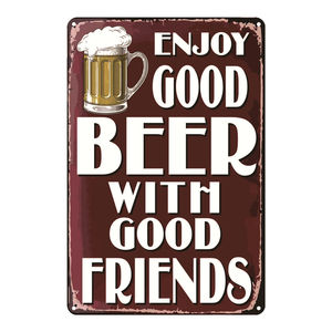 Plaque vintage en métal pour bière et whisky, panneau décoratif pour bar, <span class=keywords><strong>pub</strong></span>, maison, magasin, autocollants muraux, affiches - Product Image 6