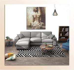 MYSNKU Kit de <span class=keywords><strong>peinture</strong></span> à l'huile DIY <span class=keywords><strong>Peinture</strong></span> par numéros Sans cadre en bois Pinceaux Fille nue sexy Toile Art mural 16x20 pouces Modèle YH2023 Fabriqué - Product Image 2