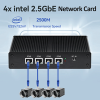 Routeur pare-feu professionnel sans ventilateur Quad Core N100 DDR5 2.5G 4 ports Ethernet LAN Nic Mini serveur d'entreprise domestique