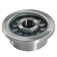 Anneau lumineux LED submersible 12W blanc froid en acier inoxydable 304 avec décodeur DMX intégré, IP68, garantie 2 ans, dimmable