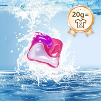 Capsules de lavage en gel écologiques jetables arc-en-ciel, distributeur de détergent liquide pour le nettoyage des vêtements