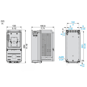 ATV930 2.2KW Opcional ATV930U22N4Z para Integración en Gabinete de Convertidor de Frecuencia IP20 PLC Trifásico - Product Image 6