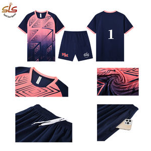 成人儿童足球球衣定制足球队服男式五人制足球运动服套装女式足球训练复古足球球衣 - Product Image 2