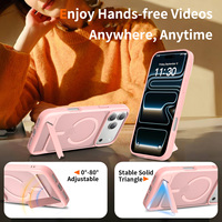 Funda Magnética Personalizada de Alta Gama con Acabado Mate Suave al Tacto para iPhone 18 17 16 15 14 13 Pro Max, Antigolpes, con Soporte, para Mujer